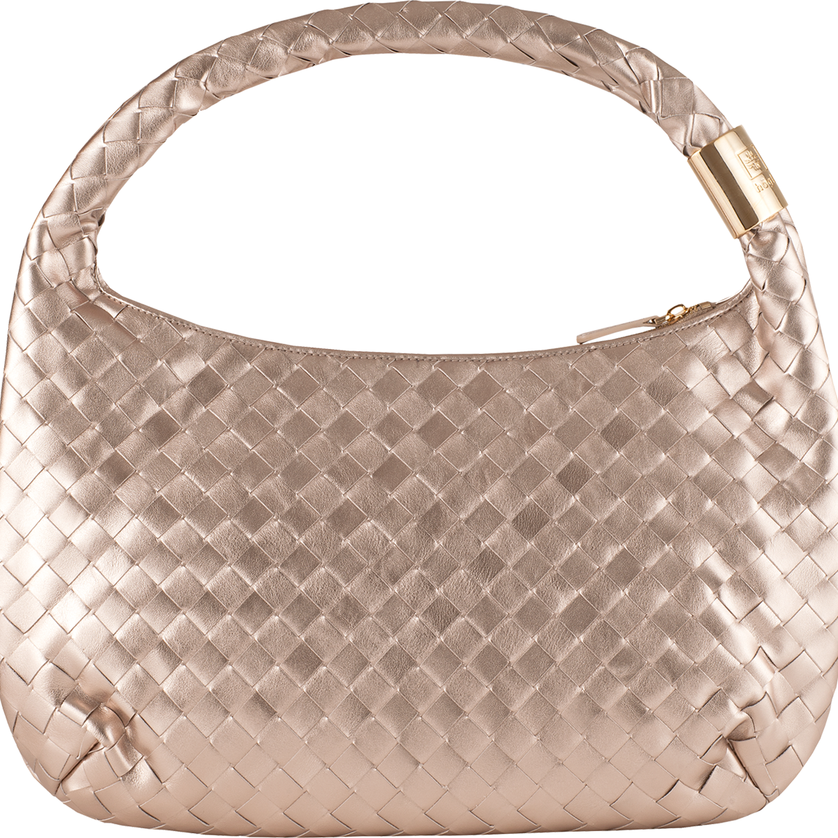 Högl Metallic-look woven shoulder bag Metallic
