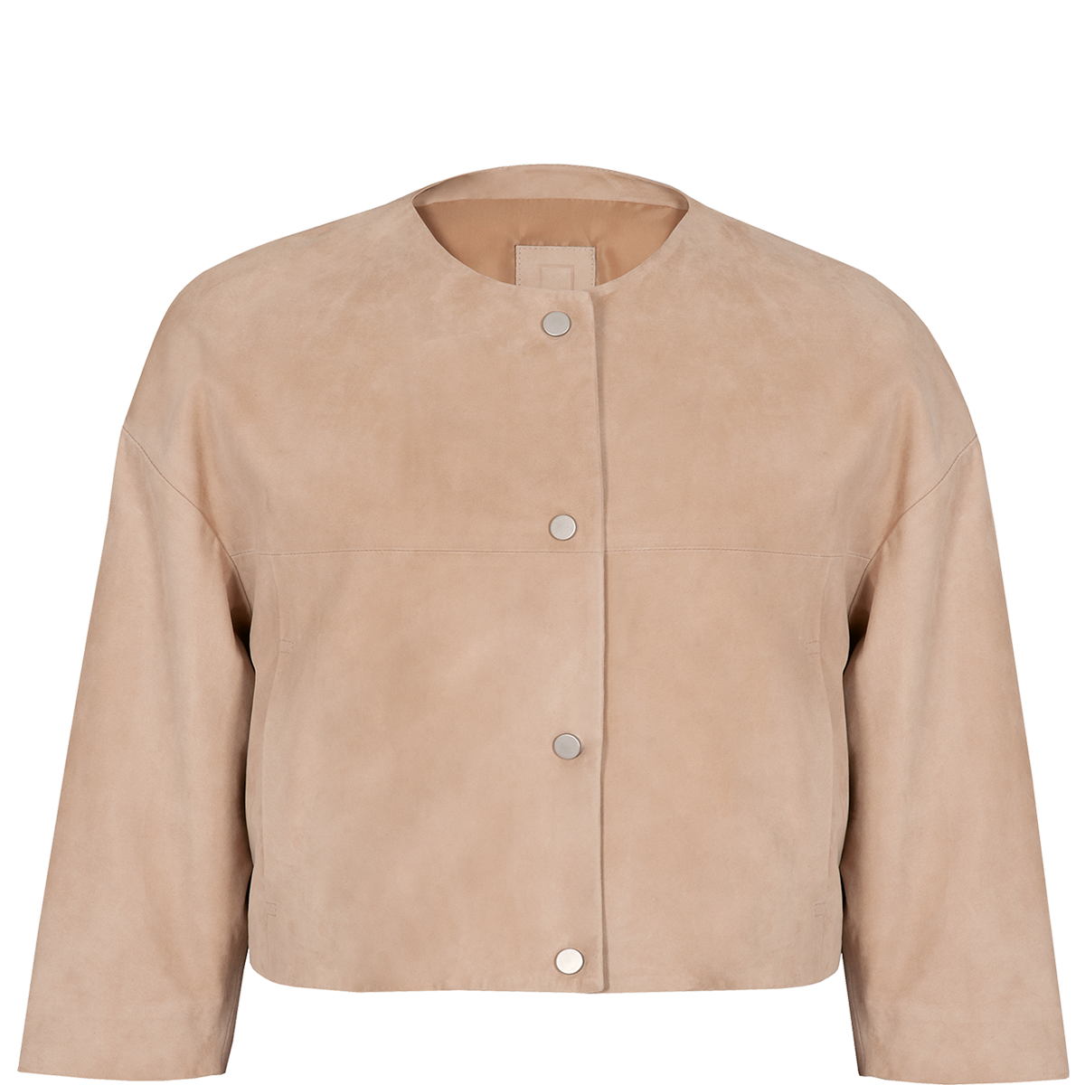 H&ouml;gl Minimalist jacket made from velvety leather Brown