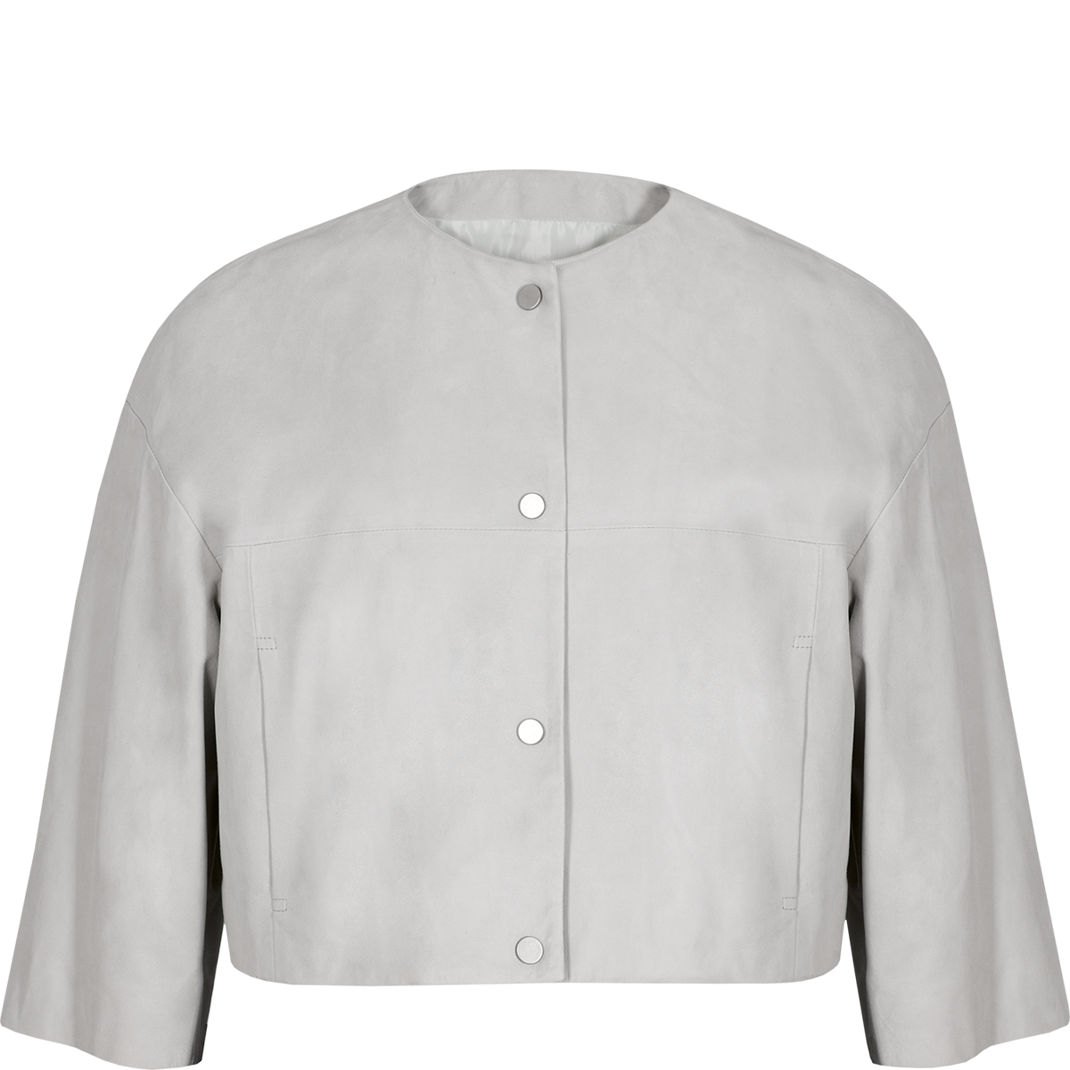 Högl Minimalist jacket made from velvety leather Blue